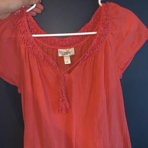 Loft coral blouse!